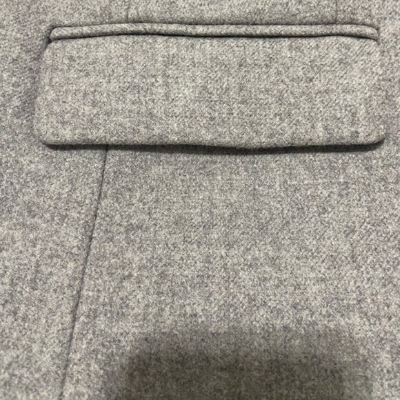 J.Crew Regent Topcoat Coat Double Serge Wool Light Heather Gray Size 10 - Picture 15 of 16
